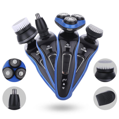 4 In 1 Electric Shaver Triple Blade Razor Clipper Rechargeable Trimmer