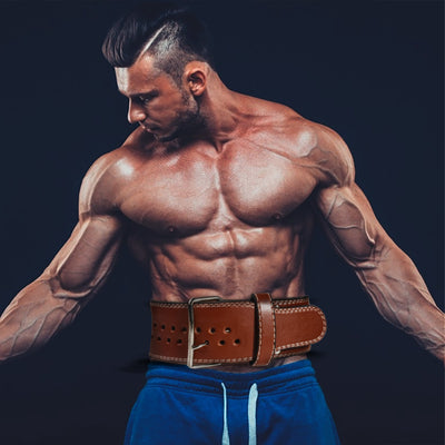 Leather Squats Weightlifting Belt Fitness Gym Weights Training 