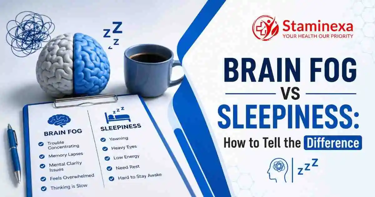 Brain Fog vs Sleepiness: How to Tell the Difference with key symptoms and warning sign