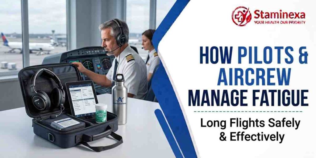 Pilots and aircrew managing fatigue during long flights