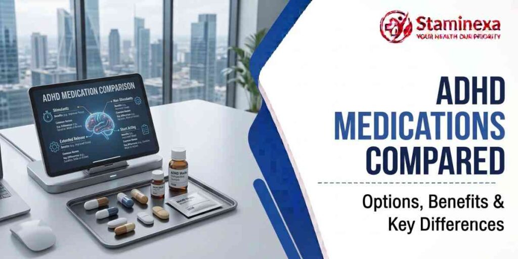 ADHD medications compared with key benefits, treatment options, and differences explained clearly