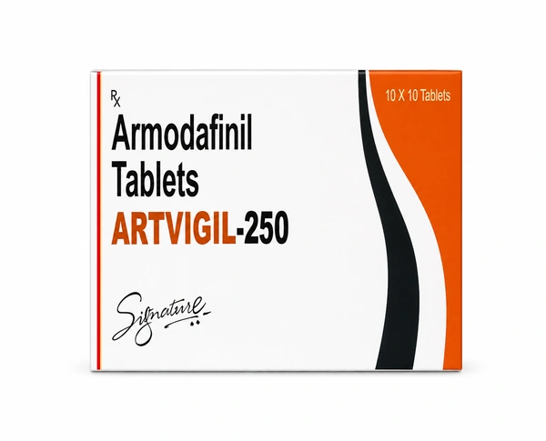 Artvigil 250 mg is a generic version of Armodafinil, the active compound also sold under the brand name Nuvigil.