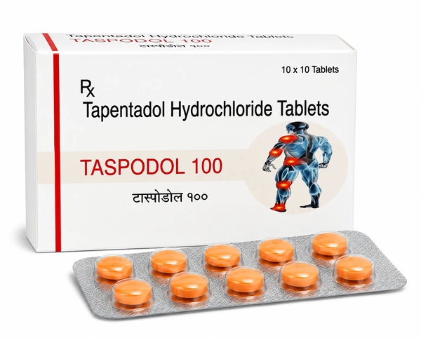 Taspodol 100 mg is a prescribed pain medication which also contains tapentadol.