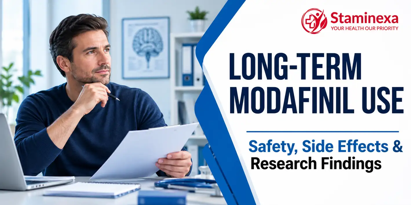 Long-term Modafinil use safety, side effects and research findings guide