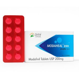 Modaheal 200 mg is a wakefulness-promoting tablet manufactured by Healing Pharma, a GMP-certified pharmaceutical company based in India