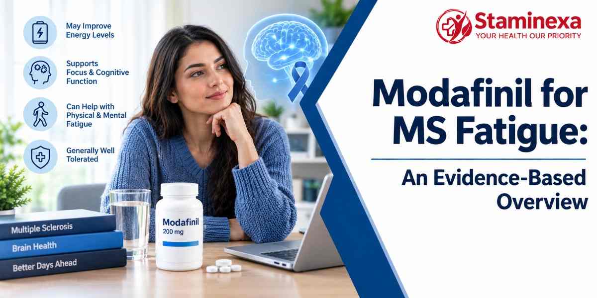 Modafinil for MS fatigue: evidence-based overview of energy, focus, cognitive function, and fatigue management.