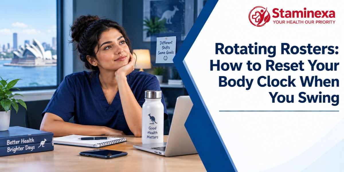 Rotating rosters: how to reset your body clock when you swing, with an Australian shift worker and wellness tips.
