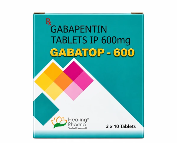 Gabatop 600 mg Tablet contains gabapentin, a medicine used to manage certain types of nerve pain and specific forms of epilepsy.